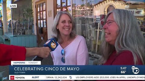 10News anchor Kimberly Hunt reports on Cinco de Mayo celebration in Old Town
