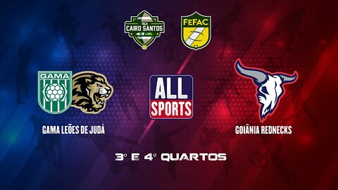 🟢🏈 TAÇA CAIRO SANTOS DE FUTEBOL AMERICANO 2022 - (3º/4º Quarto) Leões de Judá vs Goiânia Rednecks.