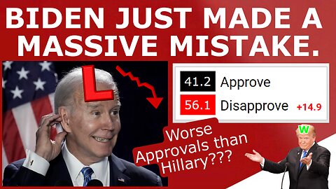 IT'S JOEVER! - Biden's Approval Nears RECORD LOW Amid Incoming Trump Indictment Backfire