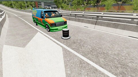 Cars vs Bollards #5 - BeamNG Drive | World BeamNG Drive