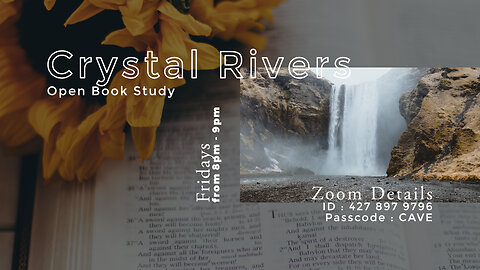 Crystal Rivers | Open Book Study | Oct 20, 2023