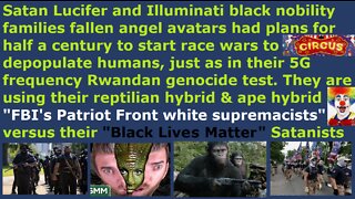 Satan Lucifer & fallen angels planning race war in America for depopulating all humans just like WW2