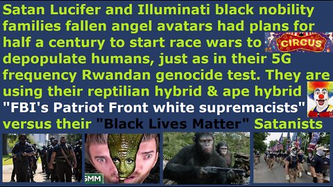 Satan Lucifer & fallen angels planning race war in America for depopulating all humans just like WW2