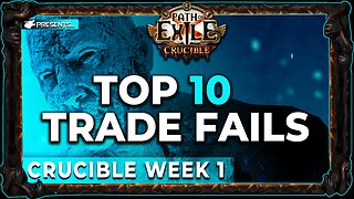 Top 10 Trade Fail's | Path of Exile Crucible Week1