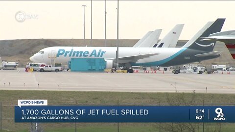 Large fuel spill at CVG