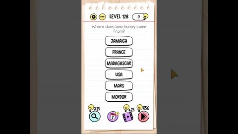 Brain Test Tricky Puzzles Level 128 Where does bee honey come from?