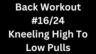 Back Workout 16/24