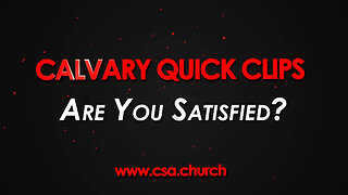 Are You Satisfied?