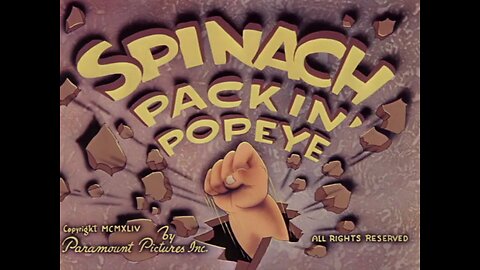 Popeye The Sailor - Spinach Packin' Popeye (1944)