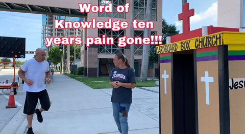 Word of Knowledge 10 yrs pain gone