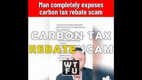 Man Destroys the Carbon Tax Rebate Scam