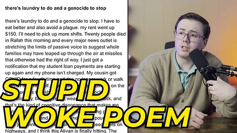 WOKE Leftist Writes Poem About Laundry and Genocide...