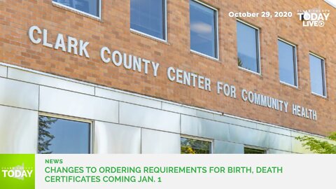 Changes to ordering requirements for birth, death certificates coming Jan. 1