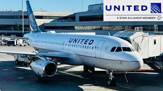 United Air Lines Airbus A319 SFO-SBA (4K) Economy Class