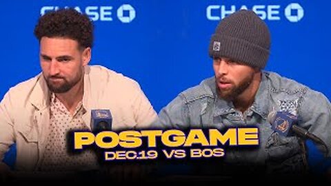 Warriors/Celtics Postgame, Steph, Klay, TJD, Chris Paul Reactions | Dec 19, 2023