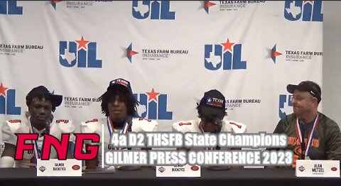 4A Division 2 State Champion Gilmer Press Conference 2023
