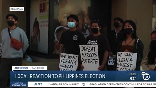 San Diegans react to the Philippines election