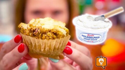 Pumpkin CREAM CHEESE Swirl Muffins! Gluten Free Recipe, How-To Bake