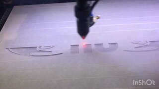 Satisfying ￼Laser engraving of a gamer LED light