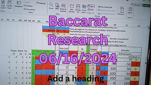 Baccarat Play 06162024: 1 Strategy, 1 Bankroll Management. Baccarat Research.