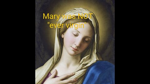 Mary was NOT "ever virgin" (as taught by Roman Catholicism)