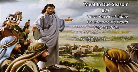 Bruce Telfer " Meat in due season" - Part 27 - News You Need Today , For Tomorrow World