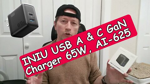 INIU AI-625 65W GaN Charger (2 Port USB-A & C): Full Review & Maximum Power Test!