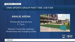 Job fair for part-time positions at Amalie Arena, Yuengling Center and Tampa Bay Lightning