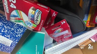 Anne Arundel County officers deliver school supplies to help families in need