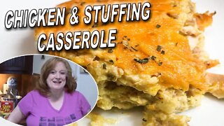 CHICKEN & STUFFING CASSEROLE RECIPE | With Bonus Baked Chicken recipe clip used for casserole