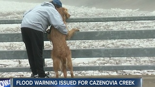 Flood warning issued for Cazenovia Creek after ice jams, rain