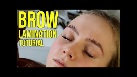 HD Brow Lamination Step By Step Tutorial [Big Brows]