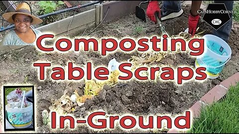 #composting Table #Scraps / #veggies In-Ground - #catshobbycorner