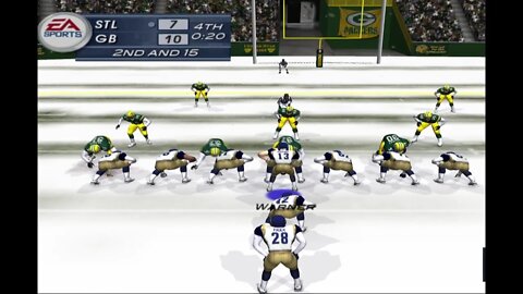 Winning the game with 1 second left Madden NFL 2003 PS2