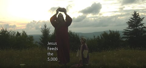Jesus feeds the 5,000, for kids, 4k, the Miracles of Jesus