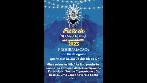Procissão Nossa Senhora de Copacabana 06/08/2023