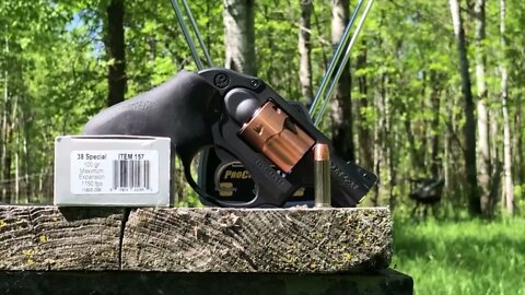 100 grain Maximum Expansion pure copper hollow point by Underwood, Ruger LCR Chronograph & gel test
