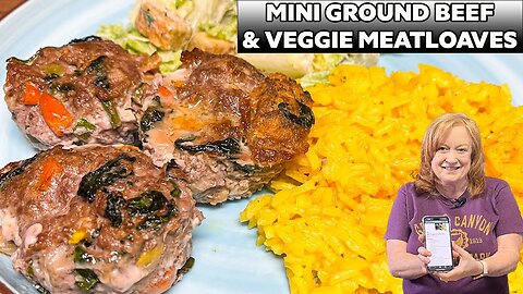 MINI GROUND BEEF & Veggie Meatloaf Muffins