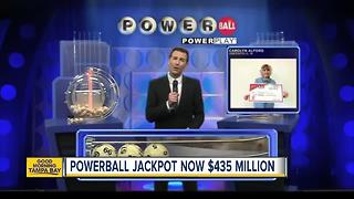 Powerball jackpot jumps to $435 million