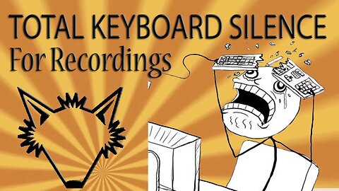 Total Keyboard Silence While Recording - No Software No Editing No Cost - 2 Minute Tutorial
