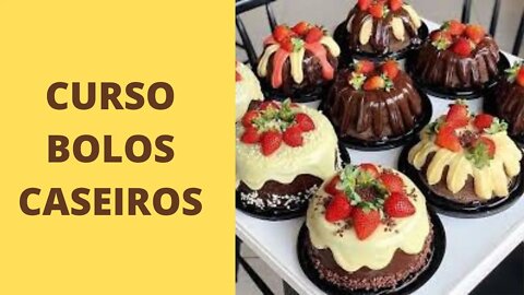 Curso Bolos Caseiros Aprenda a fazer Bolos Delíciosos #curso #ganhedinheiro #bolos