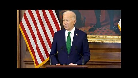 President Joe Biden speaks at the Friends of Ireland Lunch