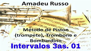 Método Amadeu Russo para Piston, Trombone e Bombardino - Intervalos de 3as. - 01