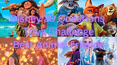 Disney Trivia Quick Quiz Challenge 20 Questions Movie Character Best Animal Friends