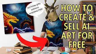 SECRET TRICK - Create HD artwork - AI Painting Generator Free Using Dall-e - Sell AI Artwork Online