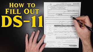 How to Fill Out the DS-11; Application for a U.S. Passport #usapassportapplicationprocess