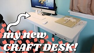 Check out my new craft table! | Flexispot Standing Desk