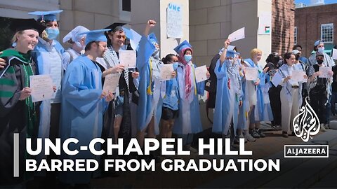 UNC Chapel Hill seniors suspended for protesting celebrate graduation alternatively