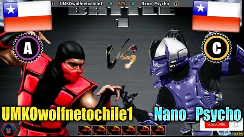 Ultimate Mortal Kombat 3 (UMKOwolfnetochile1 Vs. Nano_Psycho) [Chile Vs. Chile]