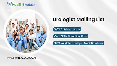 Urology Email List | 100% verified Urologist Mailing List - Healthexedata